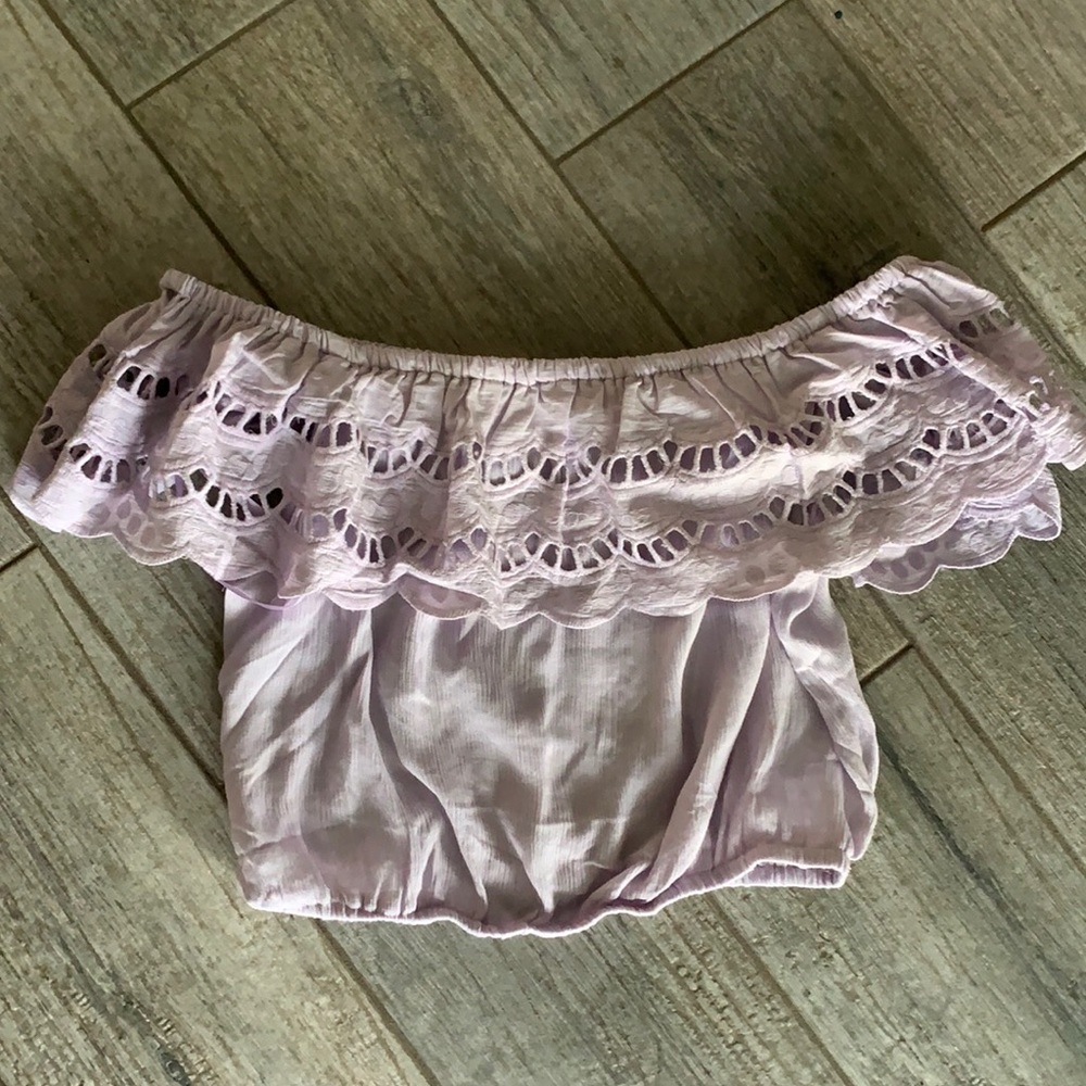 Lavender crop top